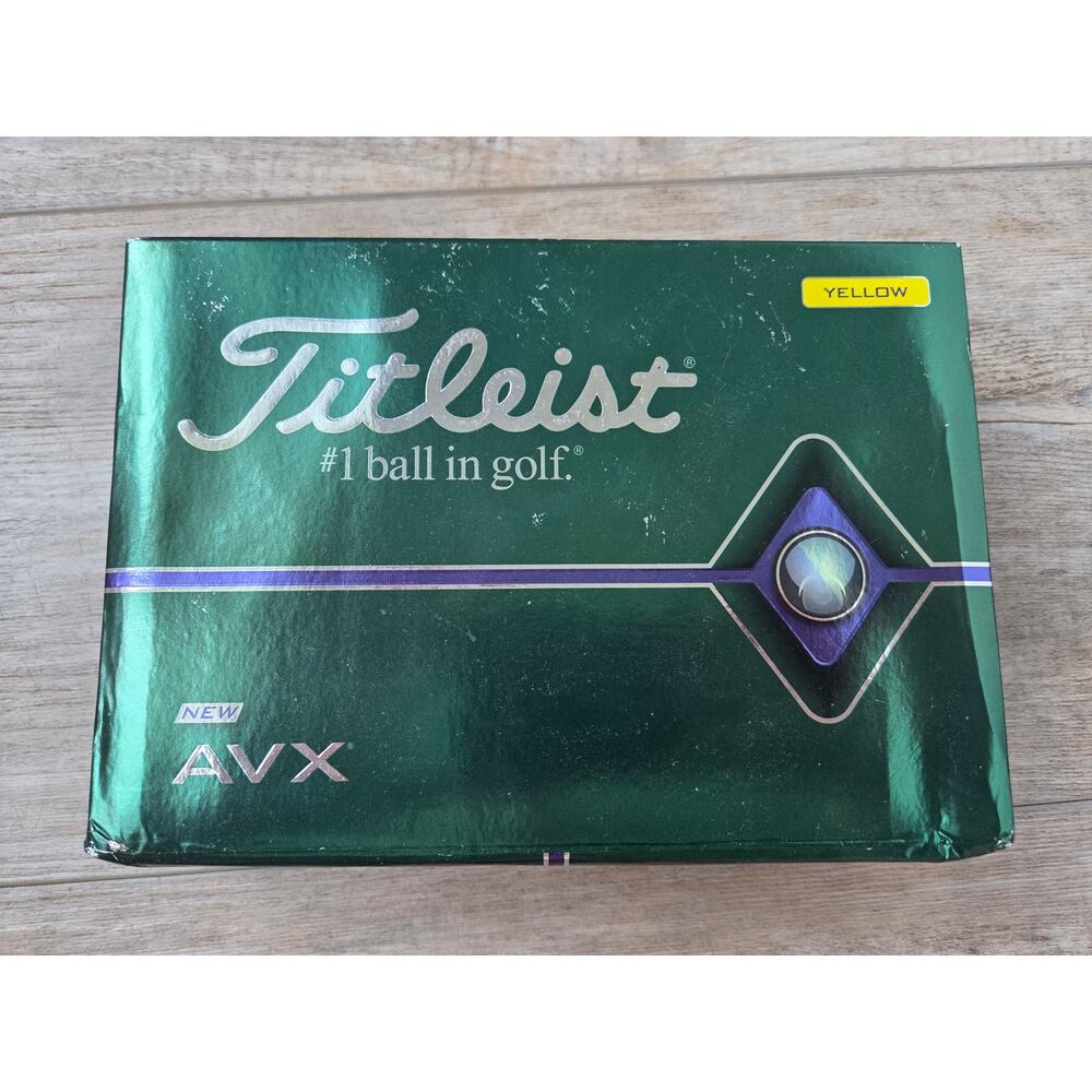Titleist AVX Yellow Golf Balls New 1 Dozen 12 Balls Premium High Performance